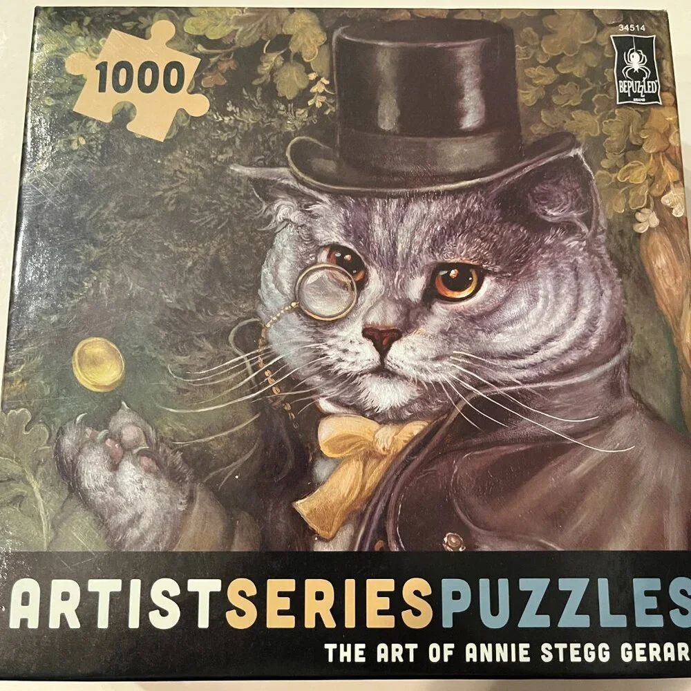 Cat Puzzle!  The Art of Annie‎ Stegg Gerard  (1000 pieces / new) (k/x)